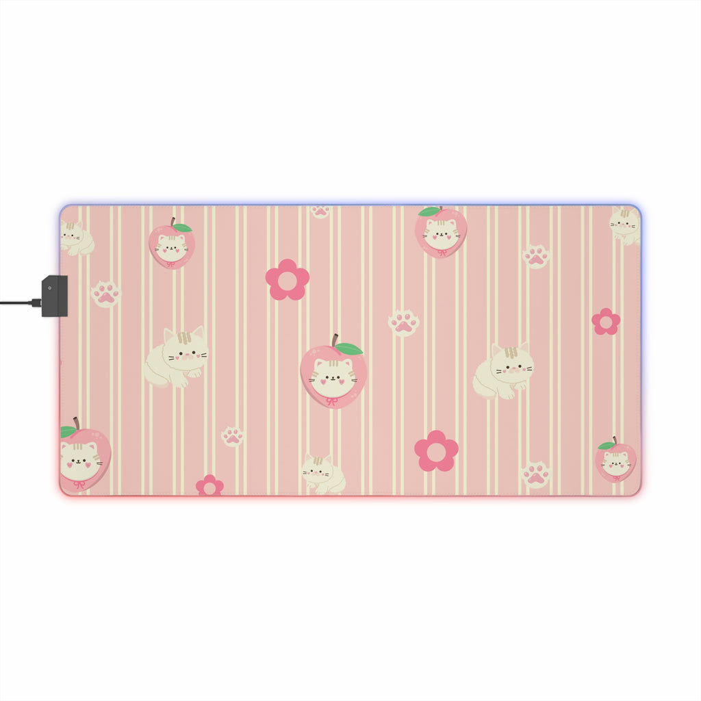 Kawaii Kitten LED Gaming Mouse Pad 