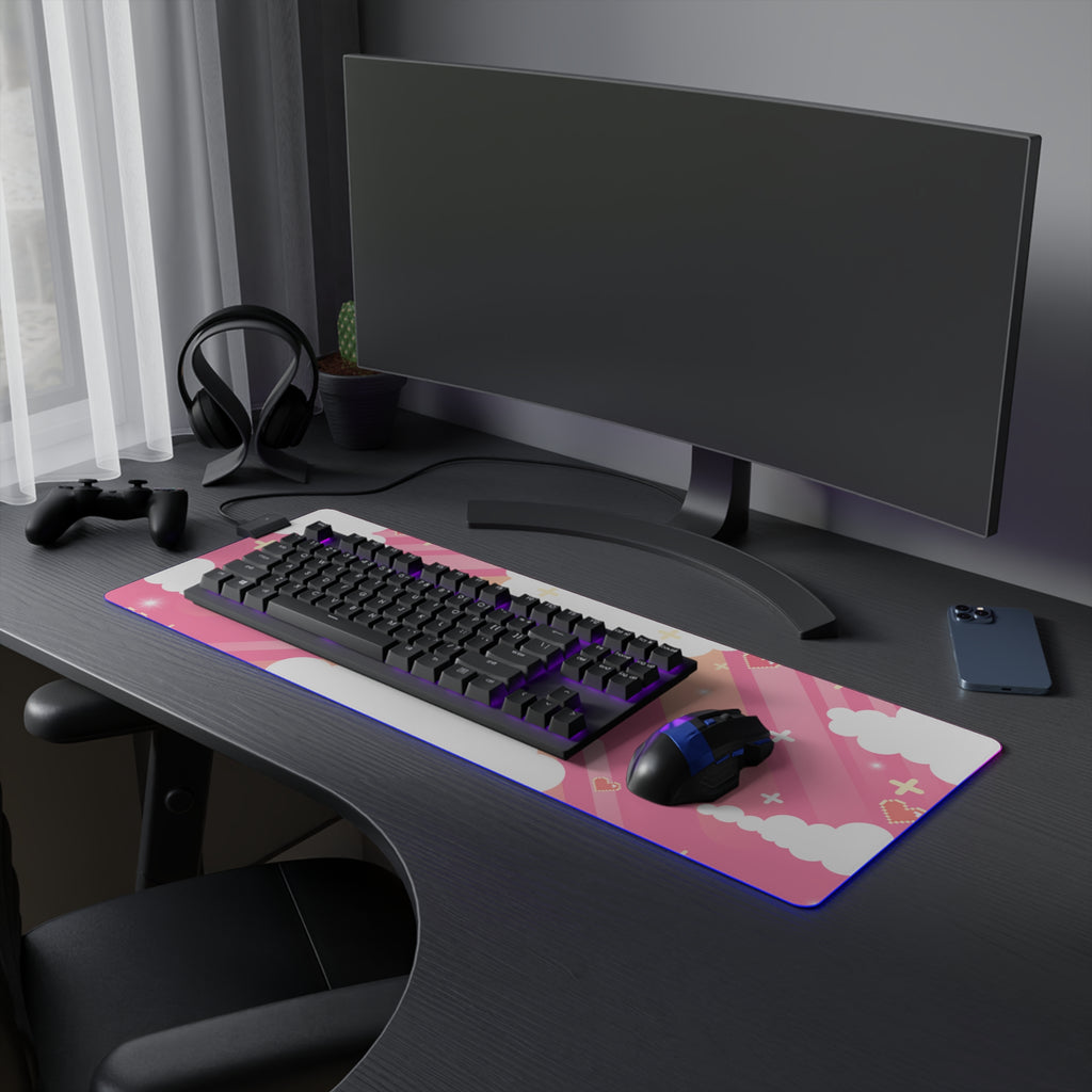 Kawaii LED Gaming Desk Mat