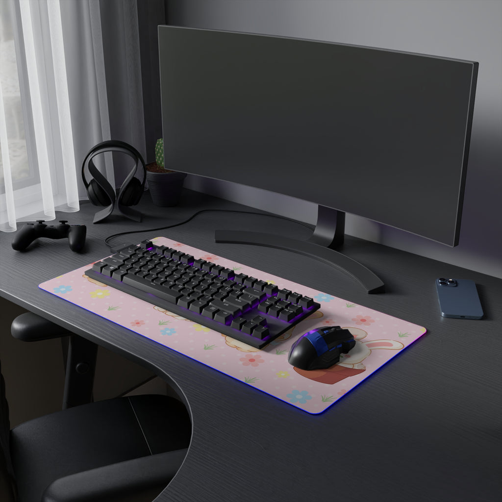 Rabbit LED Gaming Desk Mat
