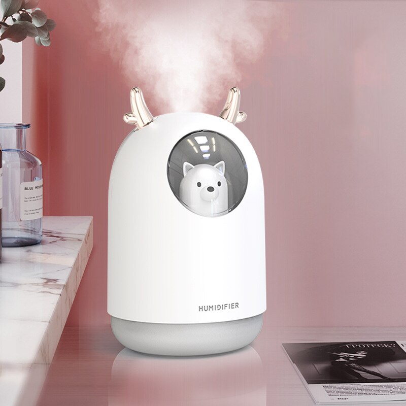 Cute Wolf Humidifier Lamp