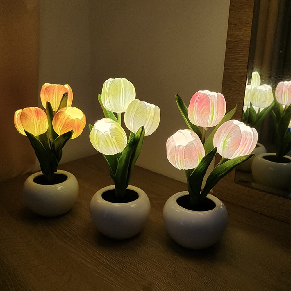 Potted Flowers LED Lamp